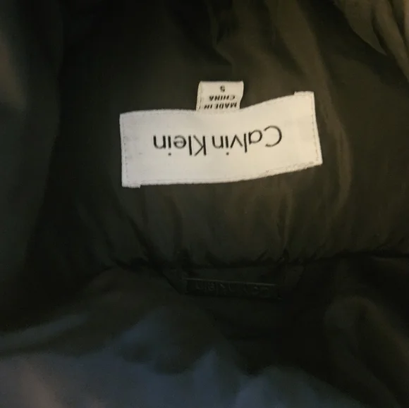 Calvin Klein Black Puffer Coat - Picture 3 of 3